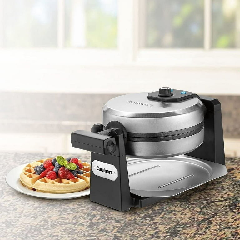 Round Flip Belgian Waffle Maker