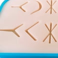 thumbnail image 3 of Práctica de de silicona, con heridas cutáneas habituales, herida permanente resistente al desgarro ejercicios de incisión quirúrgica par Sunnimix Almohadilla de práctica de sutura, 3 of 8