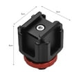 thumbnail image 2 of Cold Shoe Adapter Bracket Lightweight Aluminum Alloy with Cold Shoe Mounts Extension for DSLR Camera Video Light Microphone Monitor Video Microfilm, 2 of 7