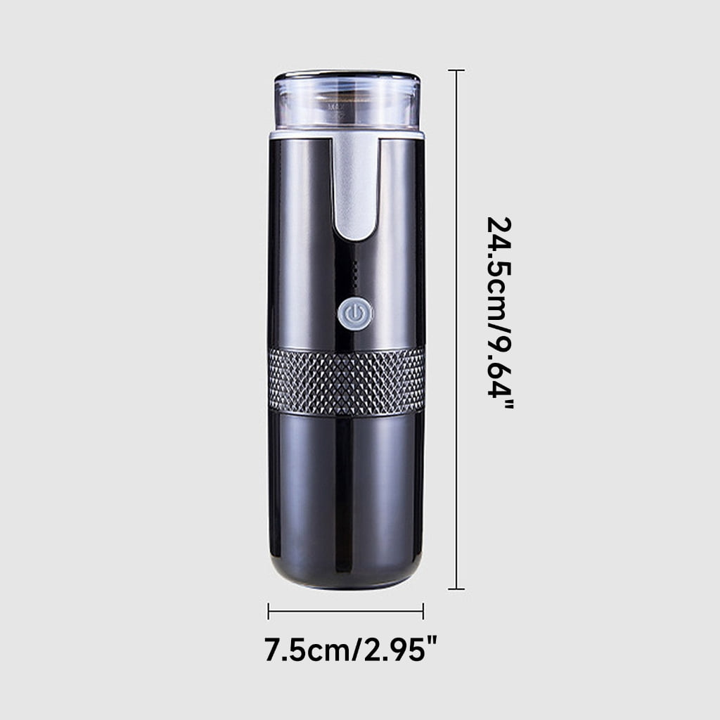 Portable Car Instant Capsule Espresso Maker Pod-Coffee Machine Brewing Coffee Maker USB Charging Fit for Outdoor Camping