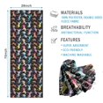 thumbnail image 2 of Black Colorful Horse Pattern Hot Yoga Mat Towel Non Slip for Hot Yoga - Quick-Drying Yoga Mat Cover with 4 Corner Pockets with Travel Bag - Hot Yoga Towel Non Slip Grip Moisture Wicking Sweat 70"x26", 2 of 6