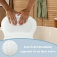 thumbnail image 4 of Unique Bargains Bath Pillows for Tub Bath Tub Pillows for Head and Neck with Soft Air Mesh Fabric White, 4 of 7