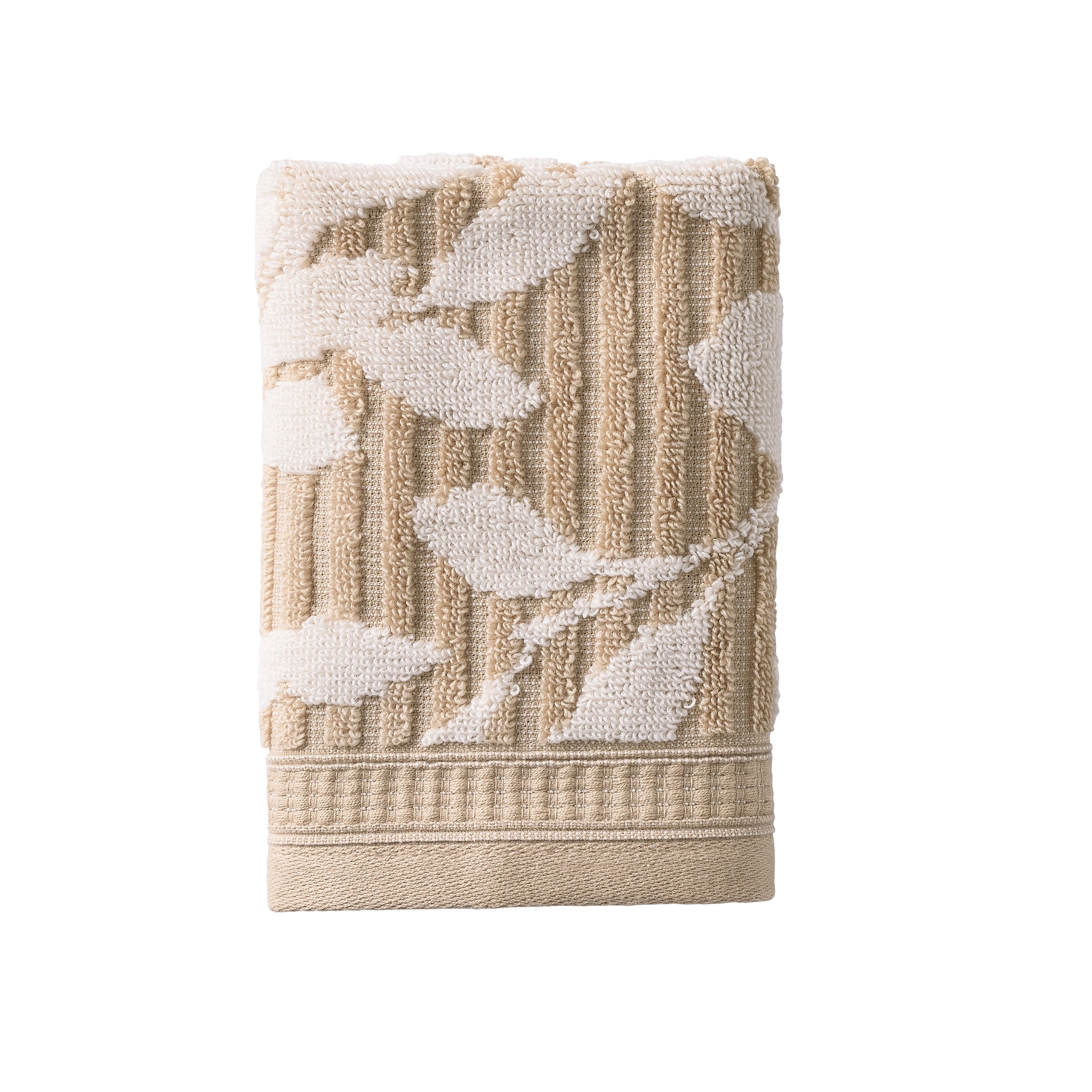 Better Homes & Gardens Signature Soft Floral 6 Piece Towel Set,Almond Biscuit/Vanilla Dream