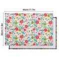 thumbnail image 6 of Pioneer Flower Floral Print Pattern Summer Placemats Table Placemats Set Of 4-Linen Kitchen Washable Placemats Table Mats 12x18 Inch Non-Slip Heat Resistant, 6 of 6