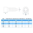 thumbnail image 2 of Uxcell Hex Socket Head Self-Tapping Screw, 304 Stainless Steel Black M4x20mm 60, 2 of 6