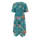 thumbnail image 3 of WILLBEST Vestidos Casuales para Mujer Vestido Bohemio de Manga Corta con Cuello Redondo y Bolsillos para Mujer Vestido Informal con Estampado Corto y Cuello Redondo Vestidos de Primavera Chica, 3 of 3