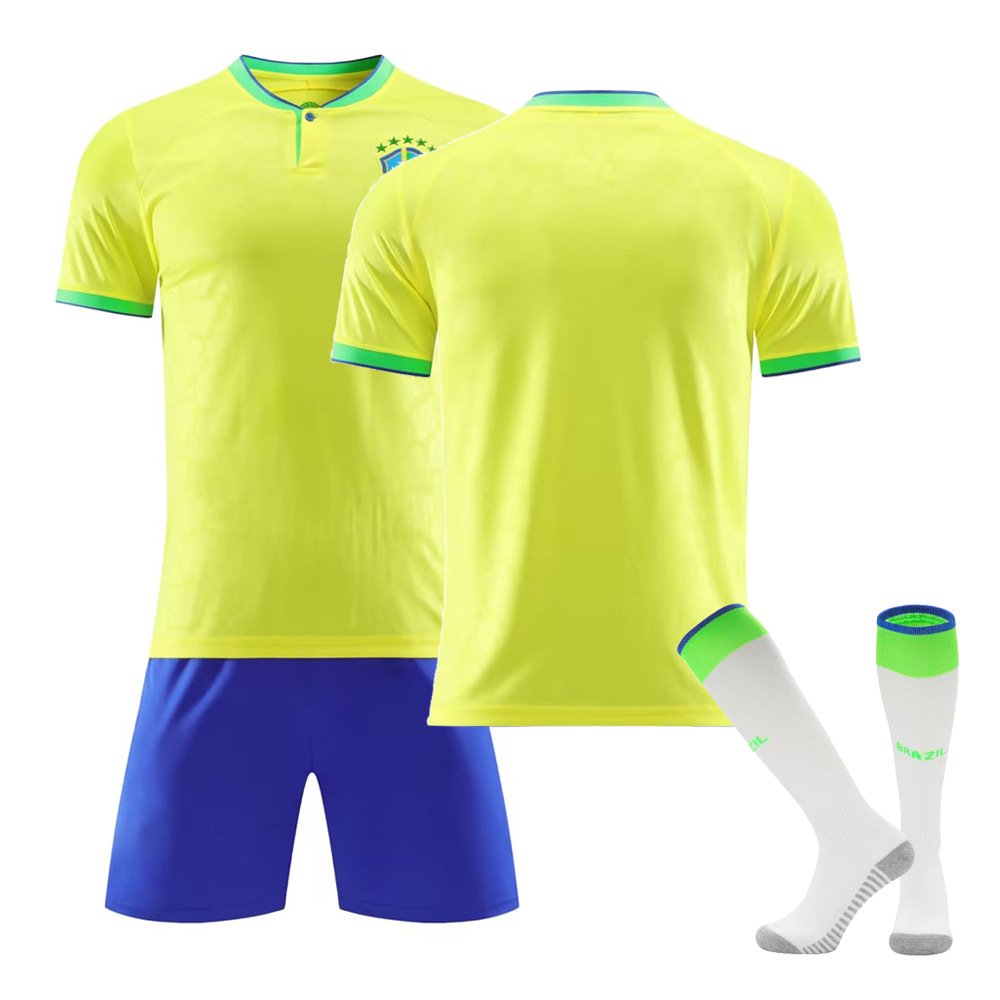 Brazil Home Kids Football Kit 2022 - SoccerLord