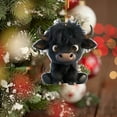 thumbnail image 3 of Make A Statement With The Small Cow Pendant A For Cow Lovers! Clear Acrylic Gemstones for Crafts Stained Glass Hanger Rings Large Stained Glass Panel Window Set Christmas Birds Glass Car Hanging, 3 of 3