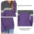 thumbnail image 4 of Sudadera con capucha para mujer, Top informal, sudadera con cordón de 3 colores, fibra de poliéster para otoño, 4 of 5
