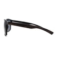thumbnail image 3 of Mens Brushed Woodgrain Texture Plastic Rectangle Sport Sunglasses Black Brown Black, 3 of 4