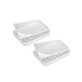 thumbnail image 4 of 2pcs Plastic Egg Tray 24 Grids Egg Storage Box Durable Egg Container Food Holder for Resturant Refrigerator Kitchen, 4 of 6