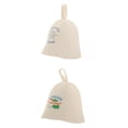 thumbnail image 1 of Gorro de sauna de fieltro de lana de 2 piezas, ideal para baños y saunas. CD, 1 of 1