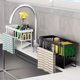 thumbnail image 3 of XHSGX Organizador fregadero cocina multifuncional porta toallas esponjas metal dispensador jabón drenante, 3 of 7
