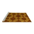 thumbnail image 2 of Ahgly Company Machine Washable Indoor Square Abstract Yellow Modern Area Rugs, 8' Square, 2 of 4