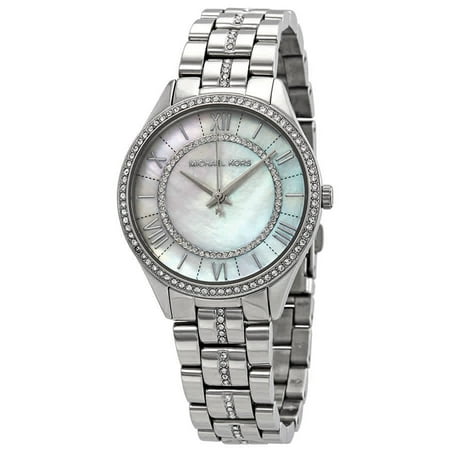 Dkny Mother Of Pearl Dial Watch - Michael Kors MK3900 Mini Lauryn Silver Tone Women’s Watch