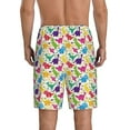 thumbnail image 4 of Lsque Colorful Dinosaurs Mens Sleep Pajama Shorts,Short Pajama Pants, Cotton Ultra-Soft Knit-Medium, 4 of 9
