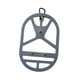 thumbnail image 3 of Clip para calzado, soporte para zapatos para mochila, bolsa de gimnasio, organizador, cubierta de zapato de silicona para senderismo, Pickleball, fútb Gris, 3 of 9