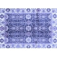 thumbnail image 1 of Ahgly Company Machine Washable Indoor Rectangle Abstract Blue Modern Area Rugs, 4' x 6', 1 of 4