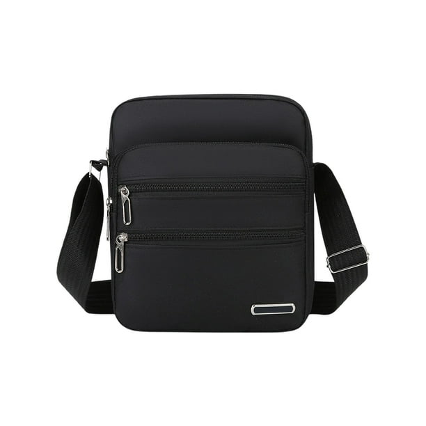 Bolso bandolera de pecho con múltiples compartimentos, tejido Oxford, correa ajustable para deportes y actividades al aire libre, compartimento portátil para teléfono, llaves y cartera, resistente al
