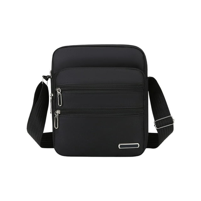 Bolso bandolera de pecho con múltiples compartimentos, tejido Oxford, correa ajustable para deportes y actividades al aire libre, compartimento portátil para teléfono, llaves y cartera, resistente al