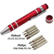 Lucky Line pen-style 8-tip screwdriver