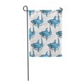 thumbnail image 1 of JSDART Fierce Predatory Swimming Shark Baring Its Teeth in Pattern Garden Flag Decorative Flag House Banner 12x18 inch, 1 of 1