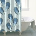 thumbnail image 4 of Starfish Seashell Shower Curtain - Nautical Beach Themed Quick-Dry Machine Washable Bathroom Drape with 12 Hooks 72x72 Inches, 4 of 5