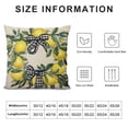 thumbnail image 5 of COMIO  Home Sweet Home Lemon Lamb Ear Wreath Throw Pillow Covers, Bless Our Home Summer Cushion Case for Sofa Couch, 5 of 5