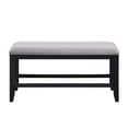 thumbnail image 2 of Pemberly Row Transitional Rubbed Charcoal Wood Counter Bench, 2 of 6