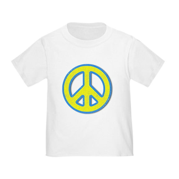 CafePress - Ukraine Flag Ukrainian Pride Peace Symbol T Shirt - Cute Toddler T-Shirt, 100% Cotton