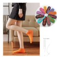 thumbnail image 6 of Autumn/Winter Yoga Plus Velvet Foot Dispensing Cotton Thicken Anti-slip Rubber Glue Point Early Education Socks Floor Socks PURPLE S, 6 of 8