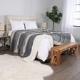 thumbnail image 2 of Life Comfort Reversible Sherpa Fleece Bed Blanket, King/Queen - Cozy, Ultra-Plush, 2 of 2