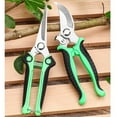 thumbnail image 2 of 2PCS Pruning Shears Set Garden Tools Premium Antiskid Stainless Steel Floral Shears Thickened Pruner for Flowers Branches Leaves (green), 2 of 6
