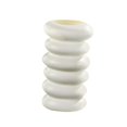 thumbnail image 3 of Florero con diseño en espiral Decoración de macetas Arreglos florales de escritorio modernos Plantas de interior Florero de brotes para oficina Fiesta Blanco mayimx florero, 3 of 9