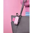 thumbnail image 2 of Oh Baby Bags Pink Swiss Dirty Diaper Bag Dispenser, Clip On Bag Holder Attaches to Any Diaper Bag or Stroller, 144 Count Large Tie Handle Bags,, 2 of 4
