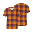 thumbnail image 6 of Rocae Fall Buffalo Plaid for Breathable Men's Baseball T-Shirt Fashionable Casual Baseball Jersey, Moisture-wicking Sportswear Small, 6 of 9