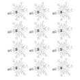 thumbnail image 2 of GOOHOCHY 12 hebillas para servilletas con forma de copo de nieve navideño, porta servilletas, aros para servilletas, decoración para servilletas, 2 of 8