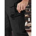 thumbnail image 5 of Men's Cargo Work Pants Stretch Water Resistant Tactical Pants 33" Lightweight Hiking Ripstop Pants with Multi Pockets Outdoor Apparel Black 36, 5 of 8