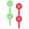 thumbnail image 3 of SHISUYAN 4Pcs Voting Paddle Teacher Judging Board Portable Voting Board Answer Paddle Reusable Game Paddle, 3 of 8