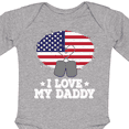 thumbnail image 4 of Inktastic I Love My Daddy Military Son Daughter Boys or Girls Long Sleeve Baby Bodysuit, 4 of 5