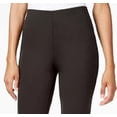 thumbnail image 2 of JM Collection Womens Petites Stretch Heathered Trouser Pants Gray PM, 2 of 3