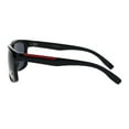 thumbnail image 3 of Mens Polarized Lens Elegant Minimal Rectangular Horn Rim Sunglasses Shiny Black Black, 3 of 3
