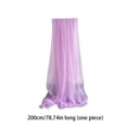 thumbnail image 3 of Roiihwy Wedding Decorations Arch Draping Fabric 79", Sheer Chiffon Fabric Backdrop,1 Panel Drapes for Wedding Ceremony Decor for Birthday Party Ceiling Curtain Backdrop, Purple, 3 of 6