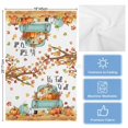 thumbnail image 5 of Thanksgiving Kitchen Towels Set of 3, Water Absorbent Dish Towel, Farmhouse Fall Truck Maple Leaf Pumpkin Decorative Hand Towels - Quick Drying Cloth for Cooking Baking, 18x28 Inch, 5 of 8