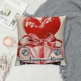 thumbnail image 2 of PHYHOO Valentine's Day Red Throw Pillow Covers, Hearts Wedding Cushion Case Decoration for Sofa Couch, 2 of 5
