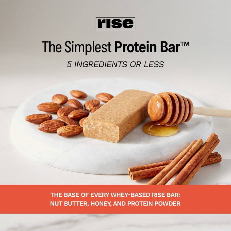 Rise Protein Bar, Snickerdoodle, 20g Protein, 12 Ct