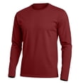 thumbnail image 4 of Enjoytime Mens Casual Shirts Crew Neck Long Sleeve T-Shirt Solid Color Classic Lightweight Workout Shirts with Thumb Hole Cuffs, 4 of 6