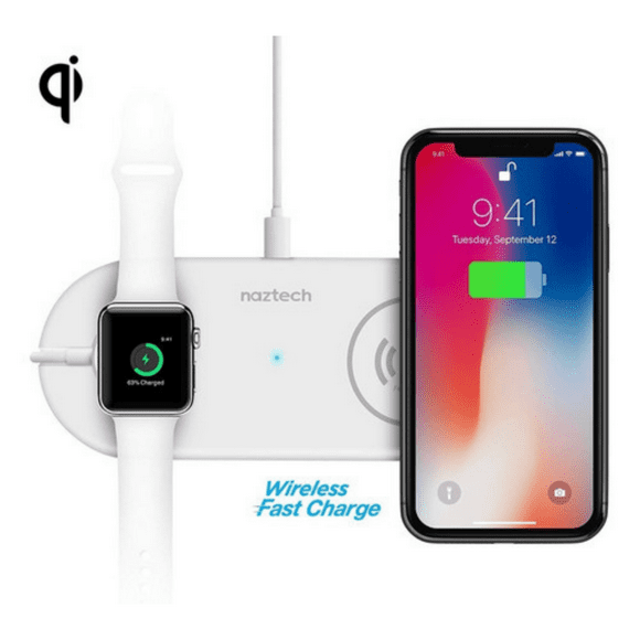 Cargador Inalámbrico Naztech Power Pad Duo Pad Qi