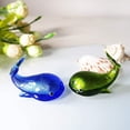 thumbnail image 7 of H&D Blue Whale Sculpture Glass Whale Figurine Hand Blown Sea Animal Ornament, 7 of 7