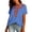 Blue, variant on Tops For Women Summer Crew Neck Short Sleeve Embroidered Boho Casual Modern Brunch Streetwear Workday Travel Look Smart Everyday Resort Holiday Outfit